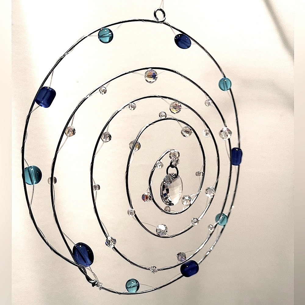 ๐ Fibonacci Spiral Hanging Mobile Custom Made for @jgates3322 Vintage Beads Wire - Picture 4 of 5